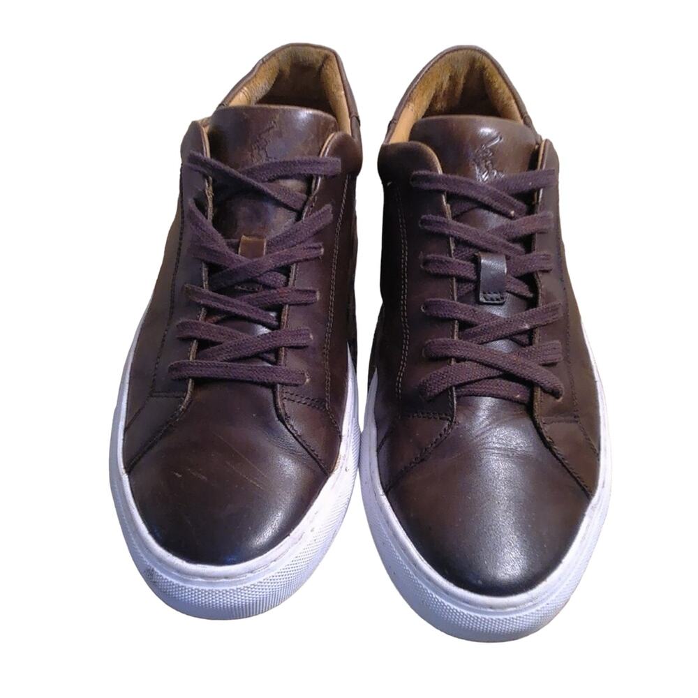 Polo Ralph Lauren Brown leather sneakers Men 9 Jermain
